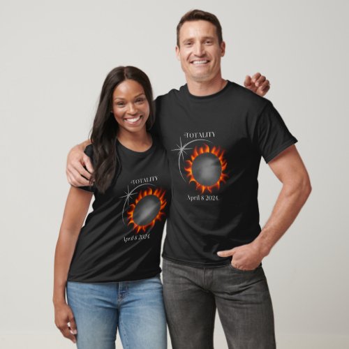 Totality Total Solar Eclipse 2024 USA  T_Shirt