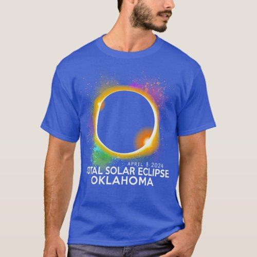 Totality Total Solar Eclipse April 8 2024 Oklahoma T_Shirt
