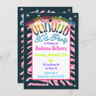 Totally 1980's Party Invitations