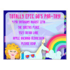 Totally Awesome Retro Birthday Party Personalised Invitation | Zazzle.com
