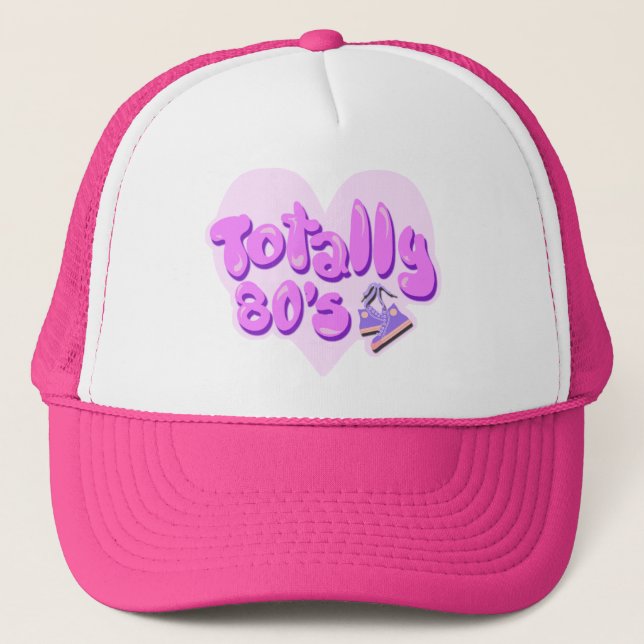 Totally 80s Heart Trucker Hat (Front)