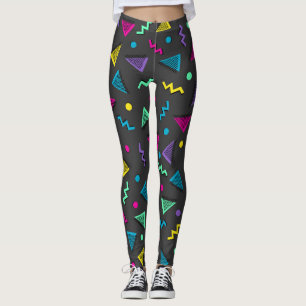 Totally 80s Multi color shapes Leggings