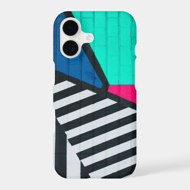 Totally 80s Painted Brick Block Colors Iphone Case (Back)