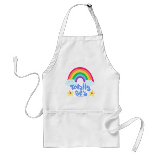 Totally 80s rainbow adult apron