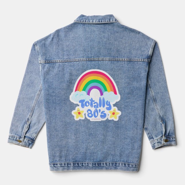 Totally 80s rainbow denim jacket (Back)