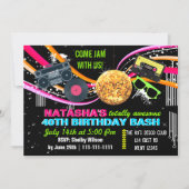 totally 80's retro Birthday party Invitation (Front)