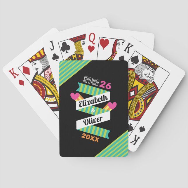 Totally 80s Wedding Poker Cards (Back)