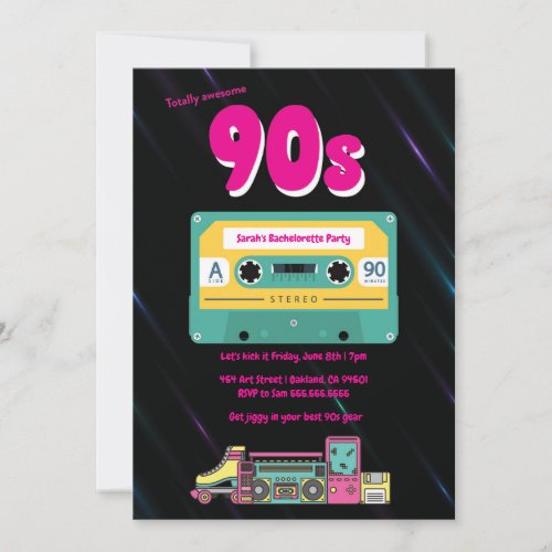 Totally 90s Party Invite