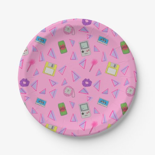 Totally 90s Party Paper Plates