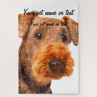 Totally Adorable, Airedale Terrier Dog Jigsaw Puzzle