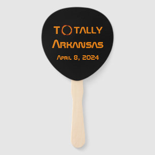 Totally Arkansas 2024 Solar Eclipse Hand Fan