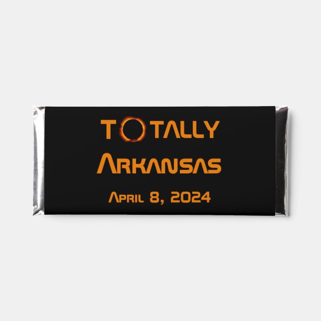 Totally Arkansas 2024 Solar Eclipse Hershey Bar Favors (Front)
