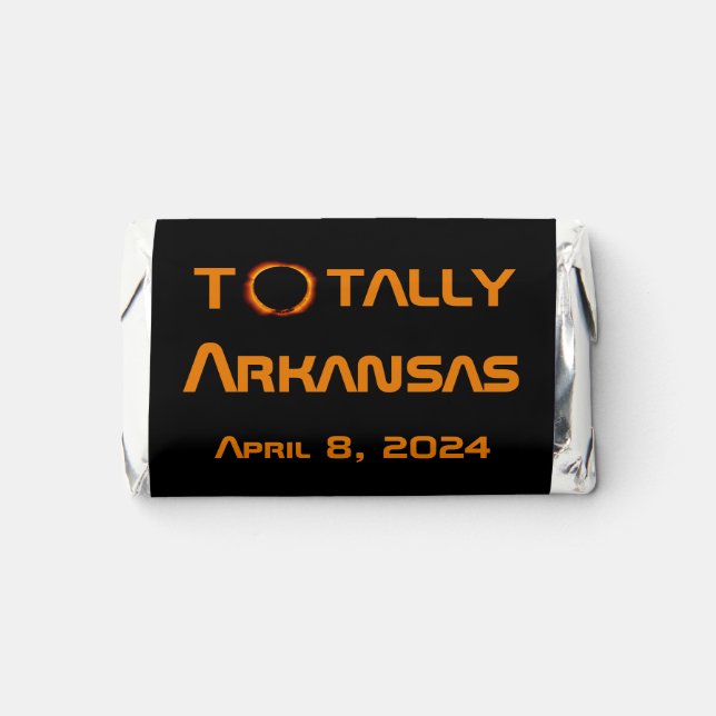 Totally Arkansas 2024 Solar Eclipse Hershey's Miniatures (Front)