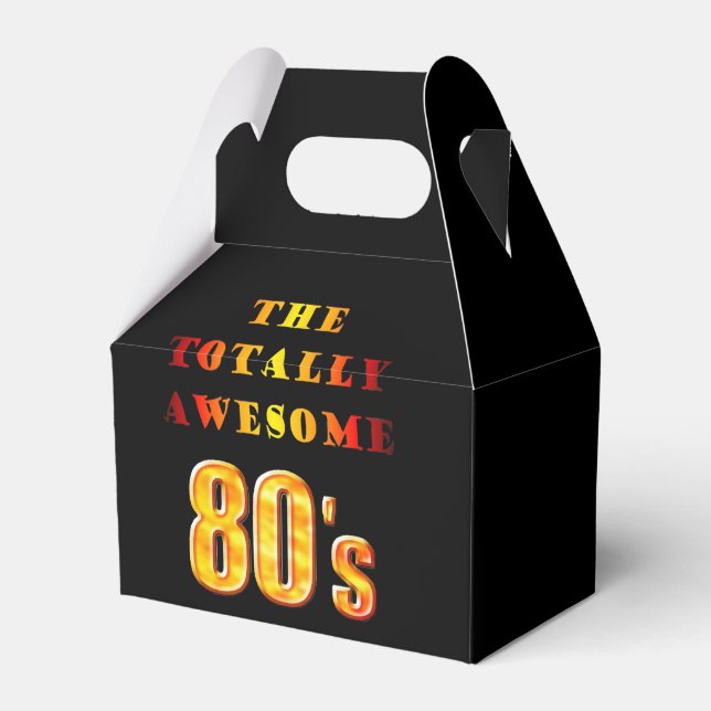 Totally Awesome 80s Favor Boxes (Front Side)