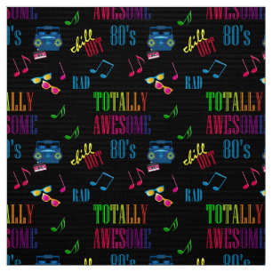 Totally Awesome 80's Pattern Fabric