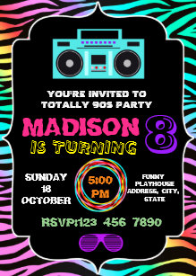 90s Invitations Zazzle