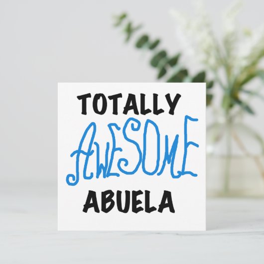 Totally Awesome Abuela Blue Tshirts and GIfts (Standing Front)