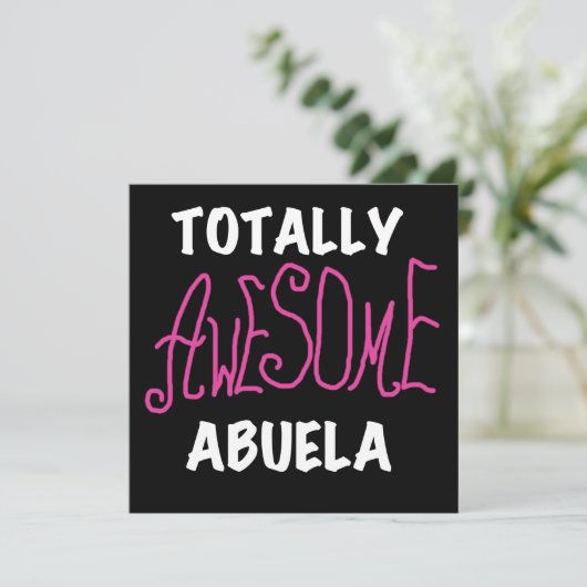 Totally Awesome Abuela Pink T-shirts and Gifts (Standing Front)