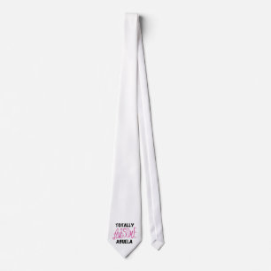 Totally Awesome Abuela Pink Tshirts and GIfts Neck Tie
