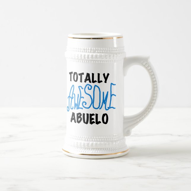 Totally Awesome Abuelo Tshirts and Gifts Beer Stein (Right)
