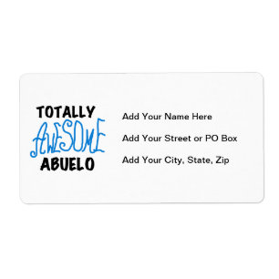 Totally Awesome Abuelo Tshirts and Gifts Label