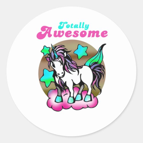 Totally Awesome Classic Round Sticker
