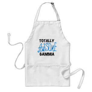 Totally Awesome Gamma Blue Tshirts and Gifts Adult Apron