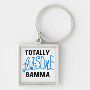 Totally Awesome Gamma Blue Tshirts and Gifts Keychain