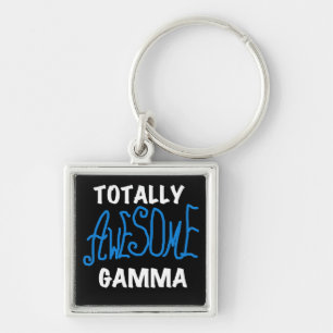 Totally Awesome Gamma Blue Tshirts and Gifts Keychain