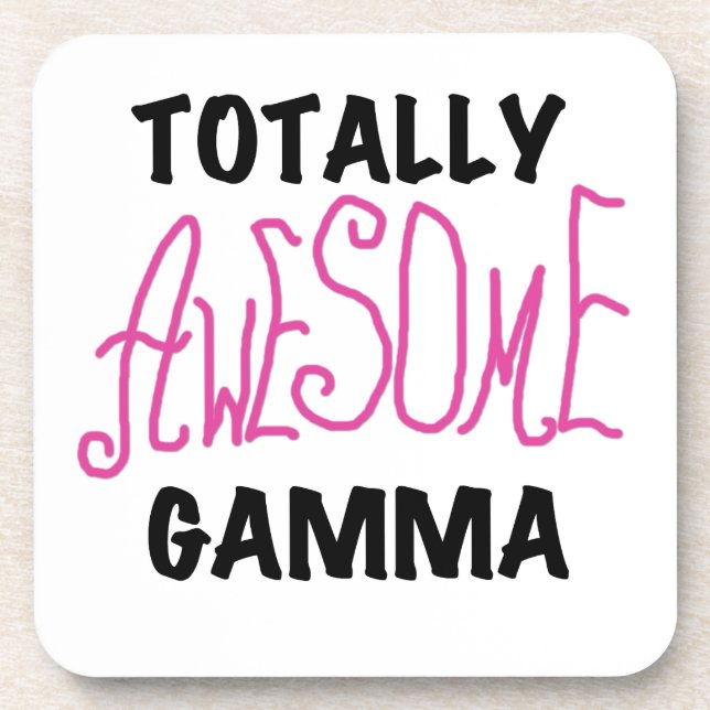 Totally Awesome Gamma Pink Gifts Drink Coaster (Front)