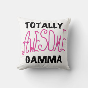 Totally Awesome Gamma Pink Gifts Throw Pillow