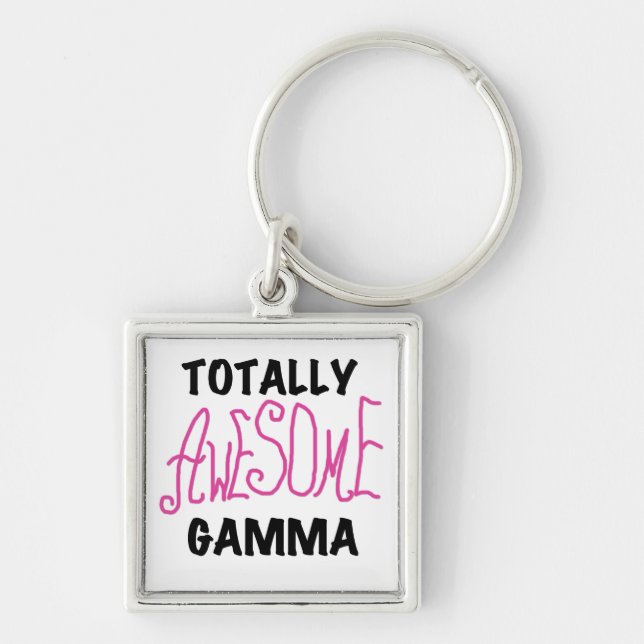 Totally Awesome Gamma Pink Tshirts and Gifts Keychain (Front)