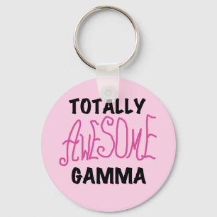 Totally Awesome Gamma Pink Tshirts and Gifts Keychain