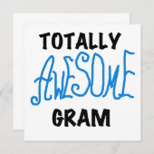 Totally Awesome Gram Blue Tshirts and Gifts (Front/Back)