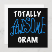 Totally Awesome Gram Blue Tshirts and Gifts (Front/Back)