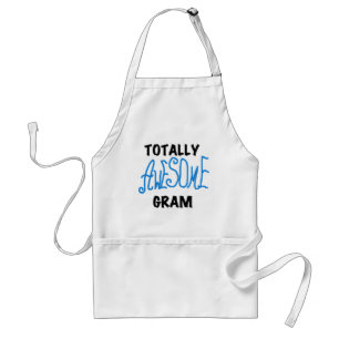 Totally Awesome Gram Blue Tshirts and Gifts Adult Apron