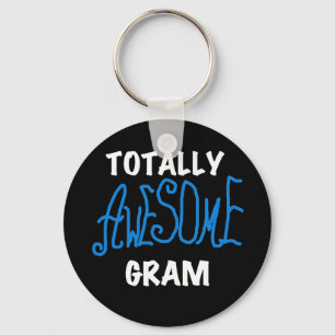 Totally Awesome Gram Blue Tshirts and Gifts Keychain