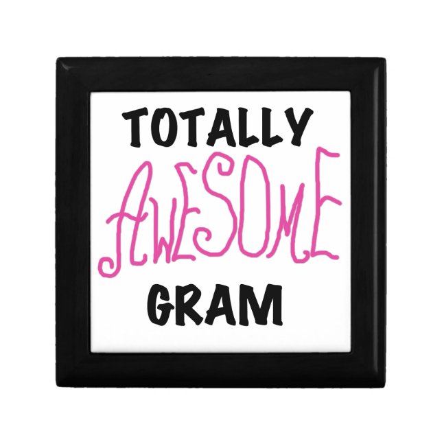 Totally Awesome Gram Pink Gifts Jewelry Box (Front)