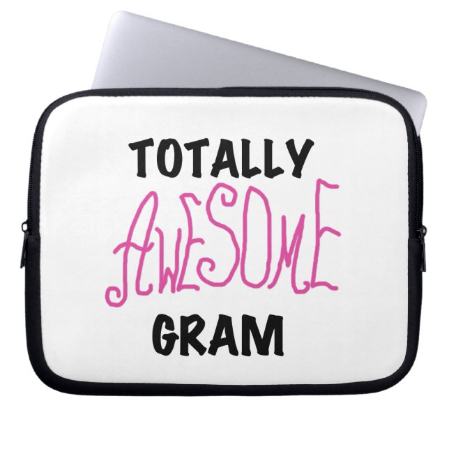 Totally Awesome Gram Pink Gifts Laptop Sleeve (Front)