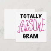 Totally Awesome Gram Pink Tshirts and Gifts (Front/Back)