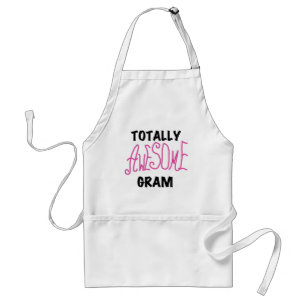 Totally Awesome Gram Pink Tshirts and Gifts Adult Apron