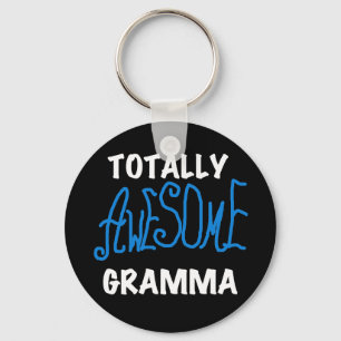 Totally Awesome Gramma Blue T-shirts and Gifts Keychain