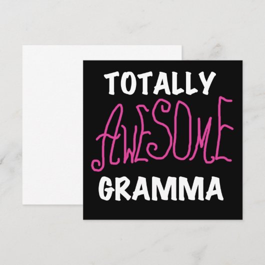 Totally Awesome Gramma Pink T-shirts Gifts (Front/Back)
