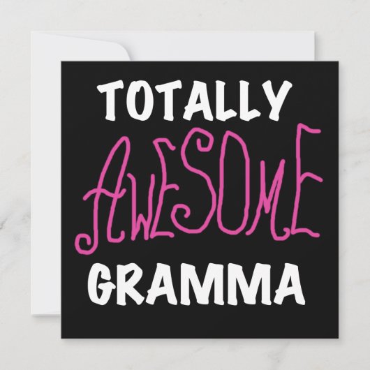 Totally Awesome Gramma Pink T-shirts Gifts (Front)