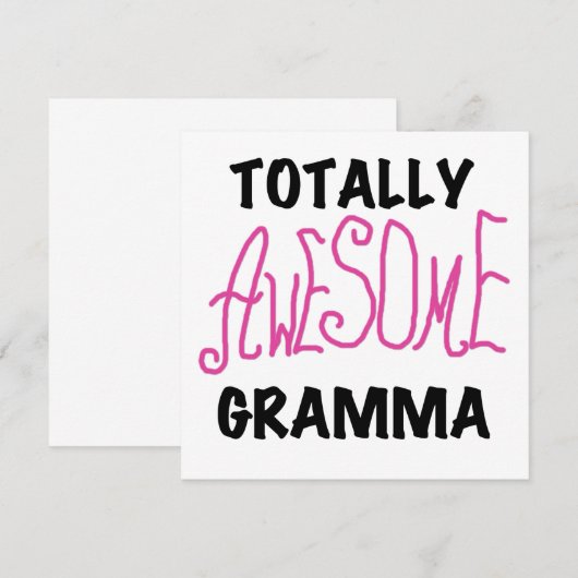 Totally Awesome Gramma Pink Tshirts Gifts (Front/Back)