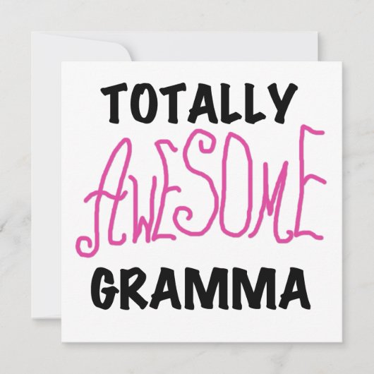 Totally Awesome Gramma Pink Tshirts Gifts (Front)