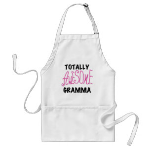 Totally Awesome Gramma Pink Tshirts Gifts Adult Apron