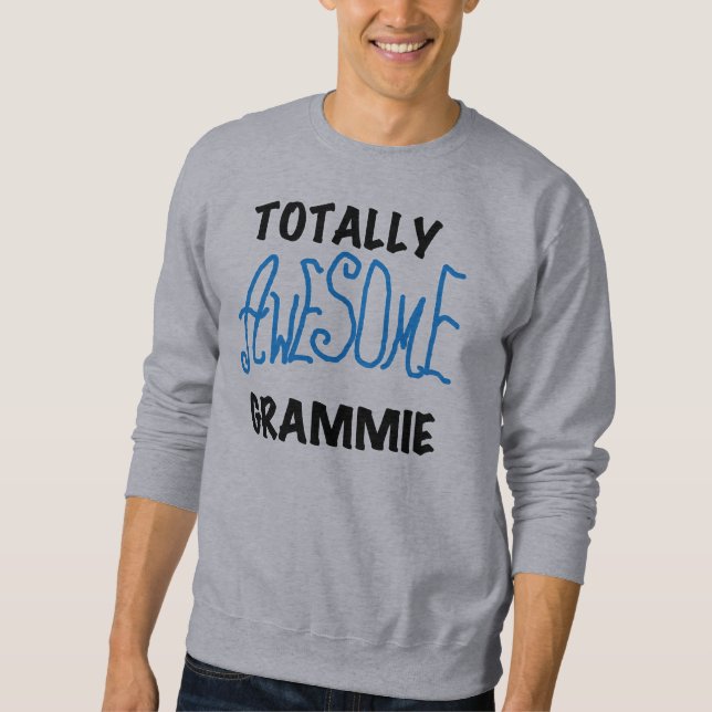 Totally Awesome Grammie Blue T-shirts Gifts (Front)