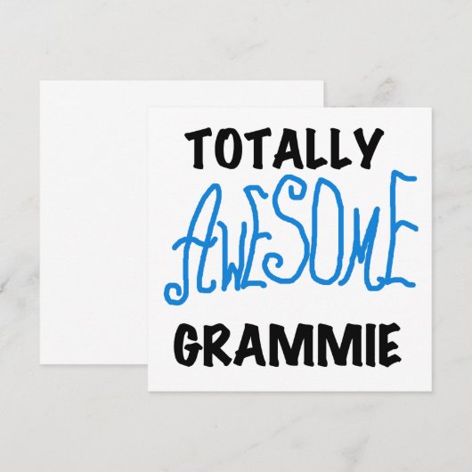 Totally Awesome Grammie Blue T-shirts Gifts (Front/Back)