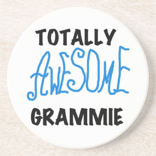Totally Awesome Grammie Blue T-shirts Gifts Drink Coaster